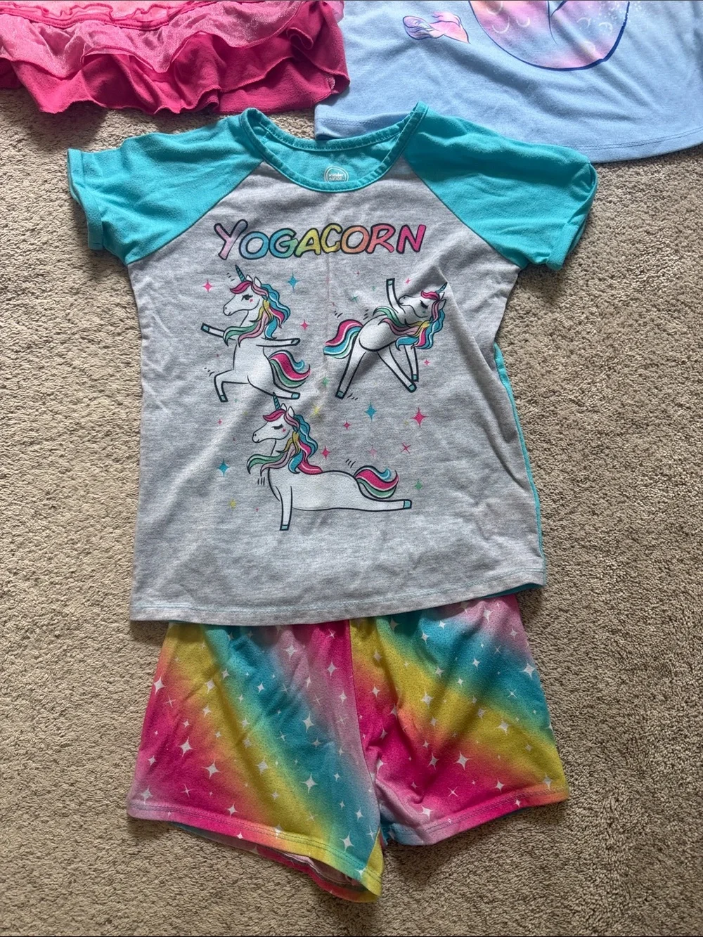Kids Pajamas - Nightgowns and Short Sleeve / Shorts - Size 7/8